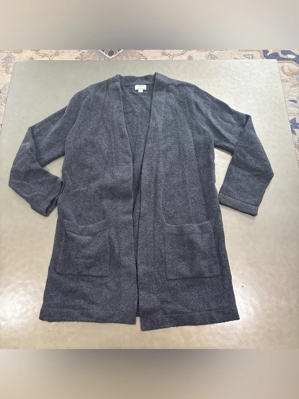 J. Crew Cozy Cardigan Sweater - Charcoal Gray